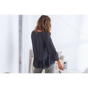 Aerie Ruffled Peasant Top